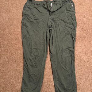 WOMENS OLD NAVY OLIVE GREEN PANTS SIZE XL